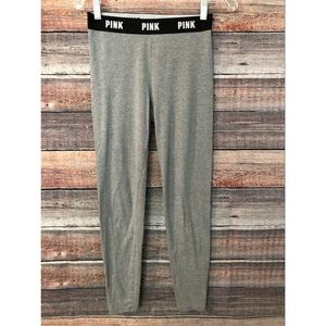Victoria's Secret PINK Size Small Gray Black Leggings